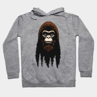 Bigfoot Ape Forest Head Hoodie